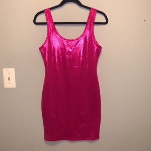 Pink mini dress